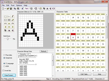 BitFontCreator Latin screenshot
